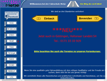 Tablet Screenshot of fahrschule-metje.de